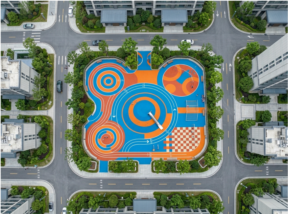 广安市硅PU篮球场EPDM塑胶跑道 - 厂家